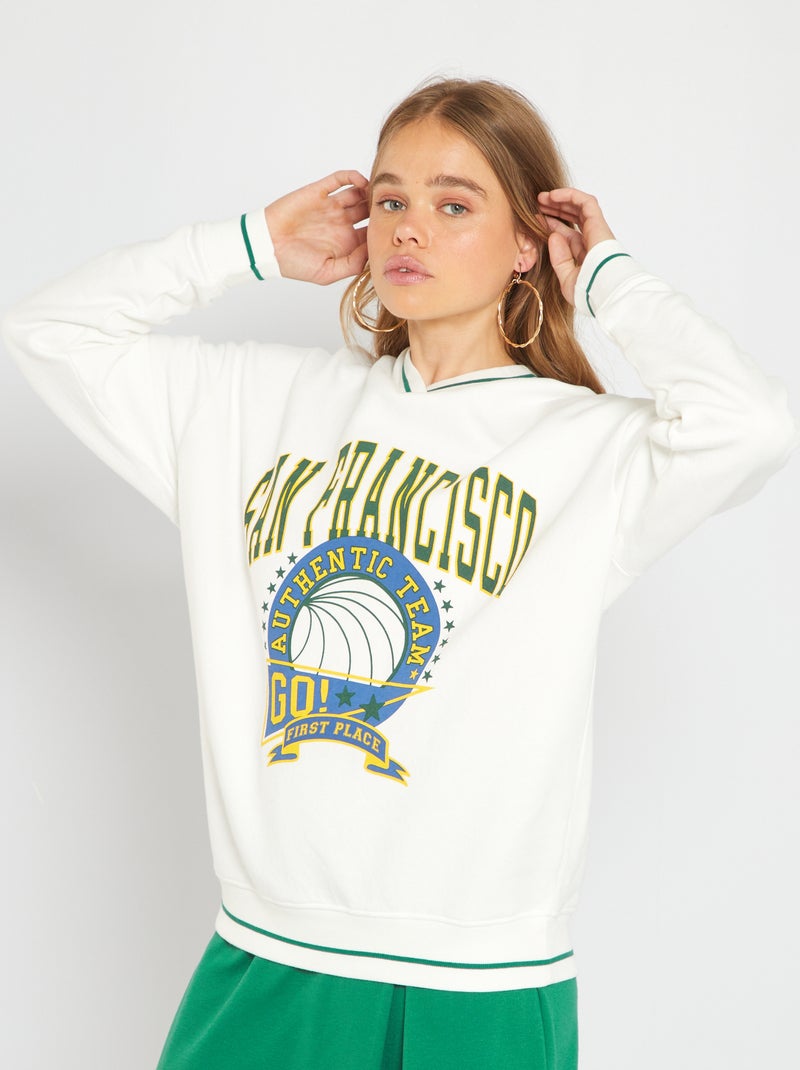 Sudadera 'San Francisco' BLANCO - Kiabi