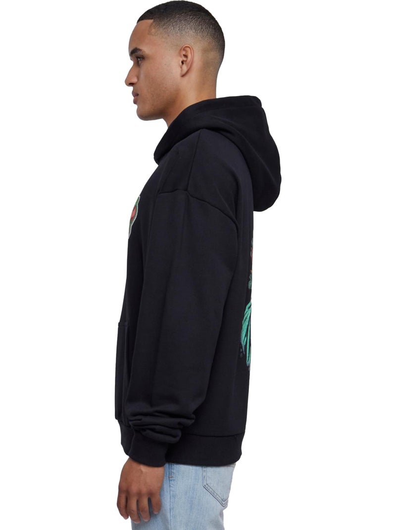 Sudadera santa monica de pesada para hombre - mister tee Negro - Kiabi