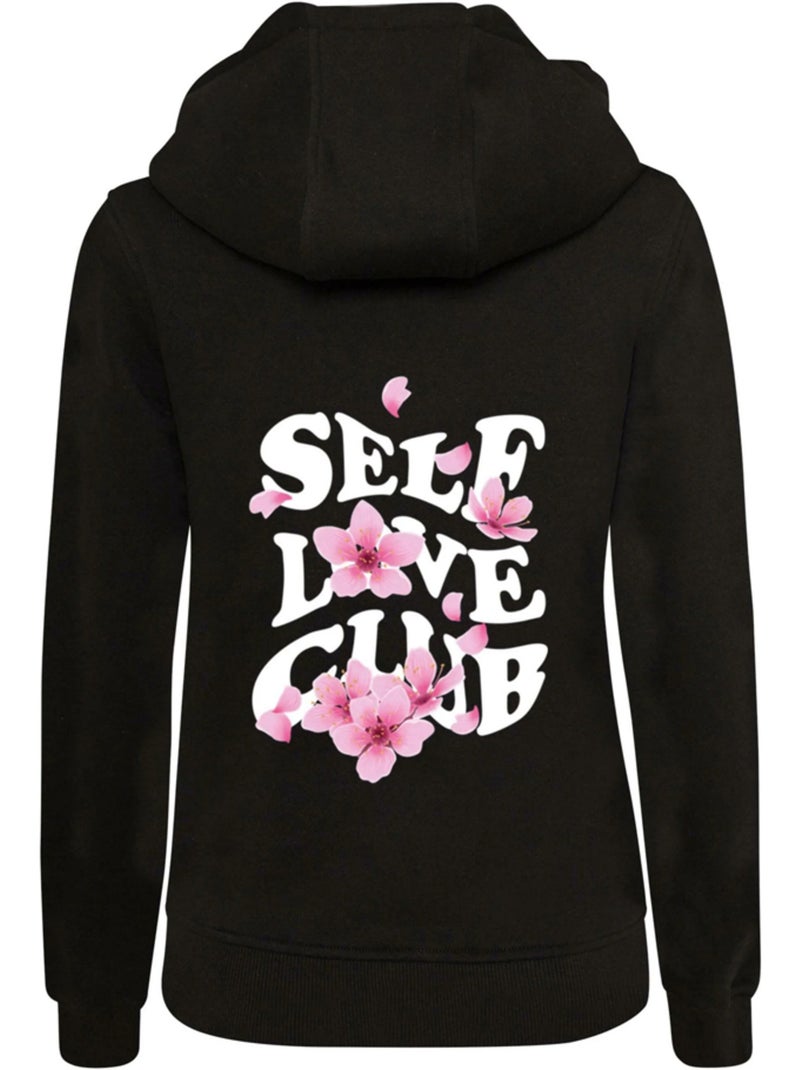 Sudadera self love club para mujer - miss tee Negro - Kiabi