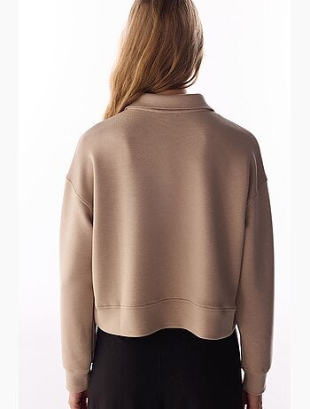 Sudadera silky touch con cordones y manga larga penti