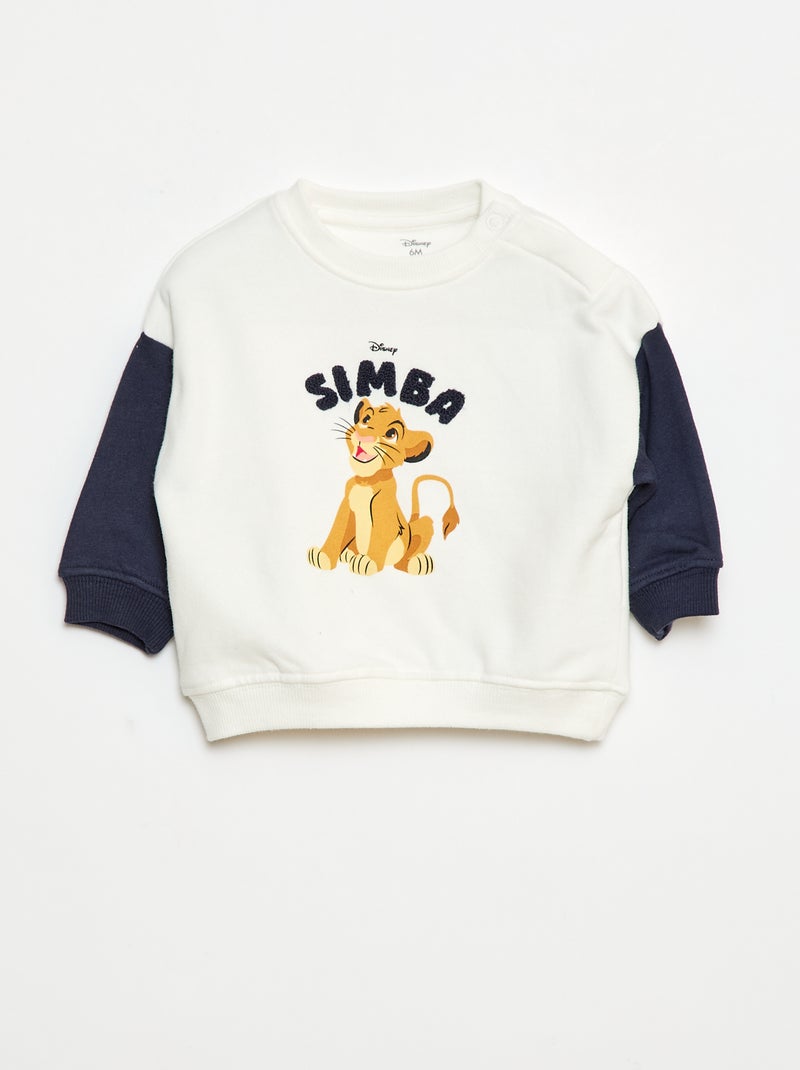 Sudadera 'Simba' 'Disney' de cuello redondo Azul - Kiabi