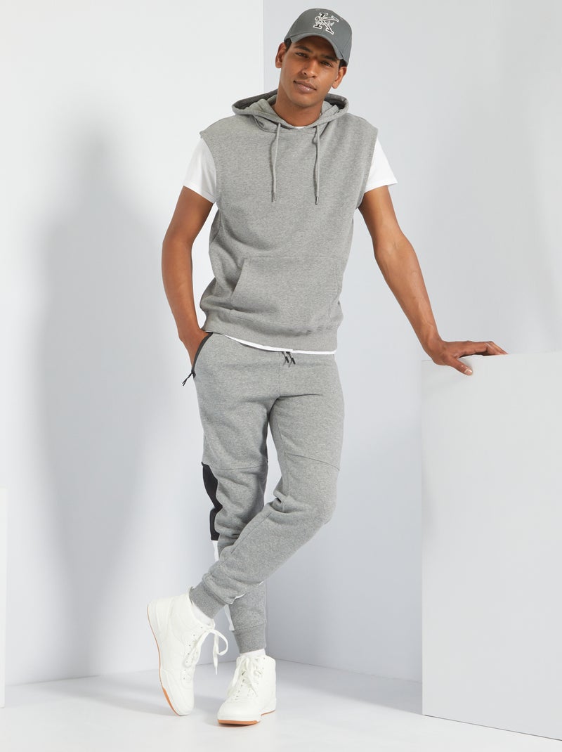 Sudadera sin mangas con capucha GRIS - Kiabi