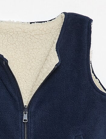Sudadera sin mangas reversible