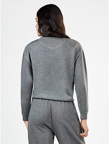 Sudadera single soft touch con logo