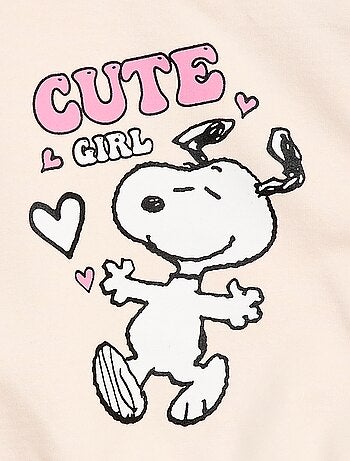 Sudadera 'Snoopy' con volantes de bordado inglés