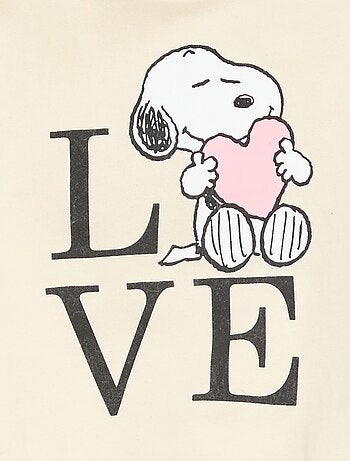 Sudadera 'Snoopy' de cuello redondo