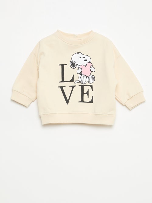 Sudadera 'Snoopy' de cuello redondo - Kiabi