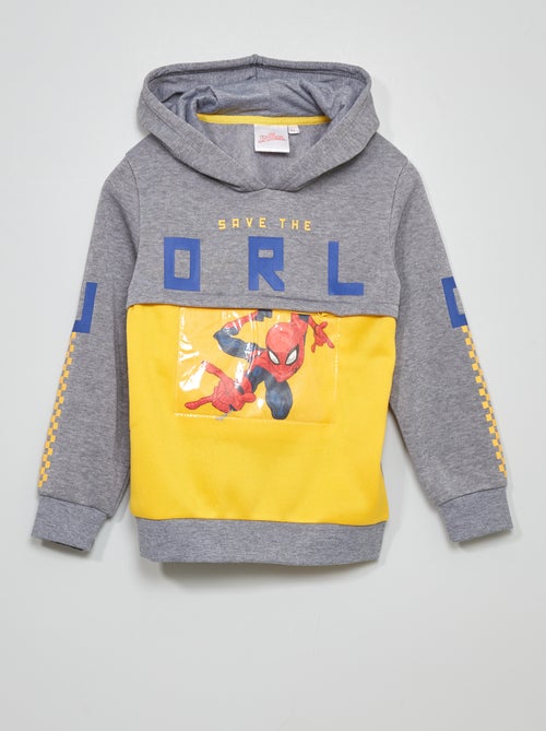 Sudadera 'Spider-Man' con capucha y bolsillo con cremallera - Kiabi
