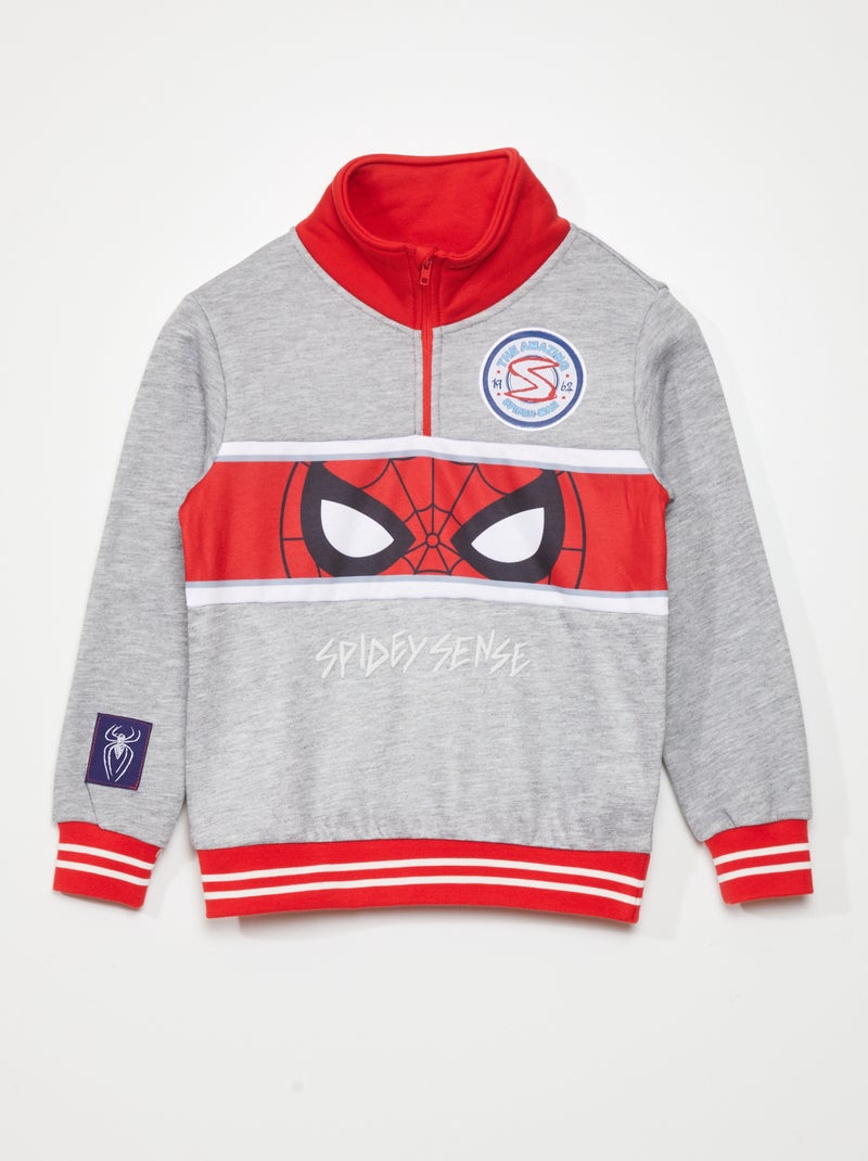 Sudadera 'Spider-Man' con cremallera GRIS - Kiabi
