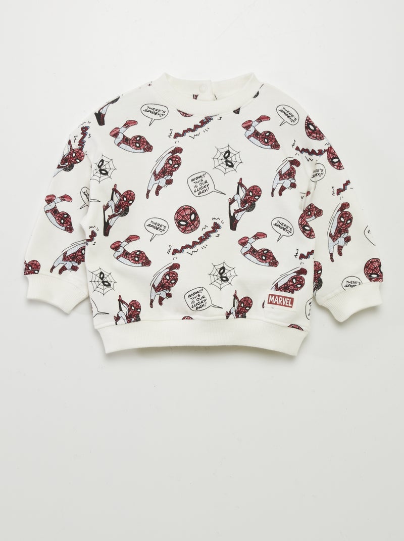 Sudadera 'Spider-Man' 'Marvel' BLANCO - Kiabi
