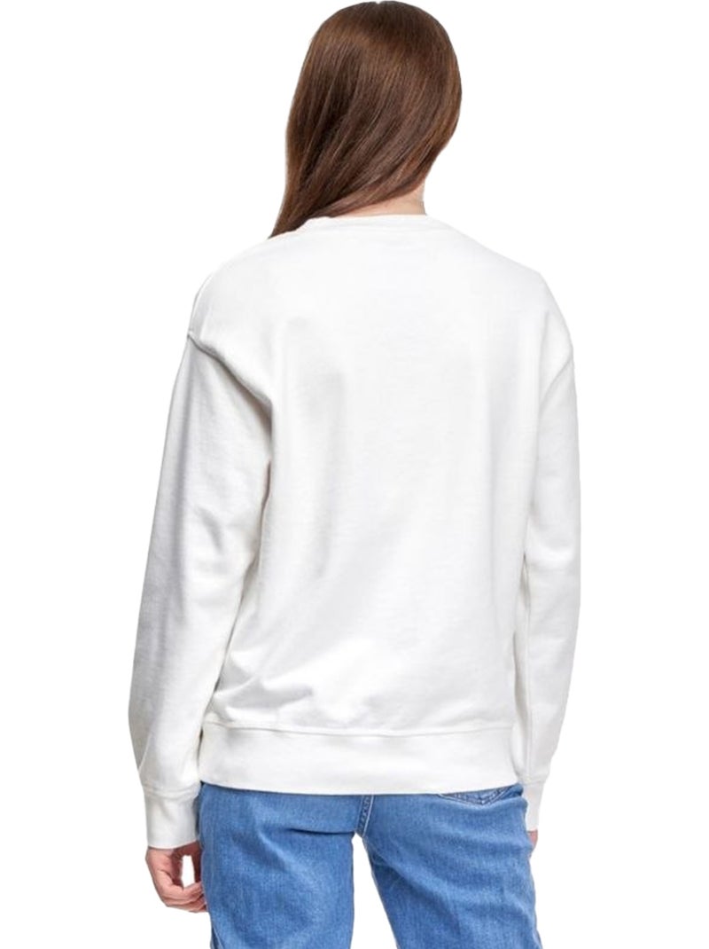 Sudadera standard diseño gráfica para mujer - levis Blanco - Kiabi