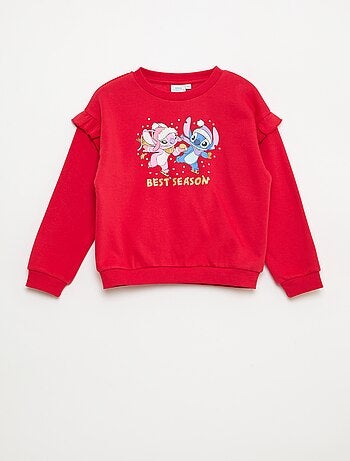 Sudadera 'Stitch' 'Disney' con volantes en las mangas