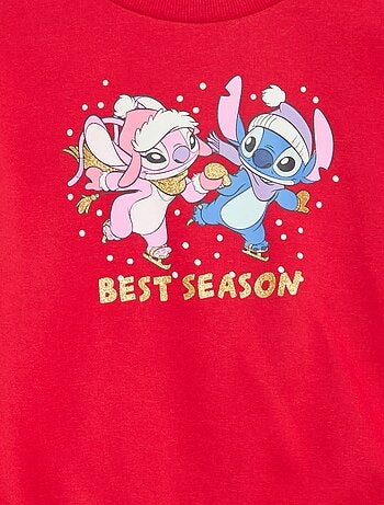 Sudadera 'Stitch' 'Disney' con volantes en las mangas