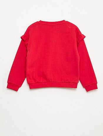 Sudadera 'Stitch' 'Disney' con volantes en las mangas