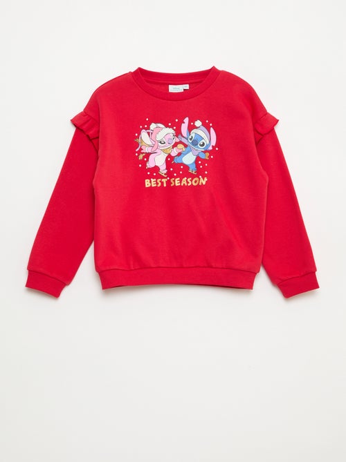 Sudadera 'Stitch' 'Disney' con volantes en las mangas - Kiabi
