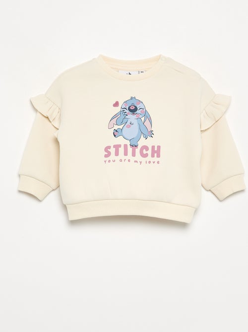 Sudadera 'Stitch' 'Disney' con volantes en los hombros - Kiabi