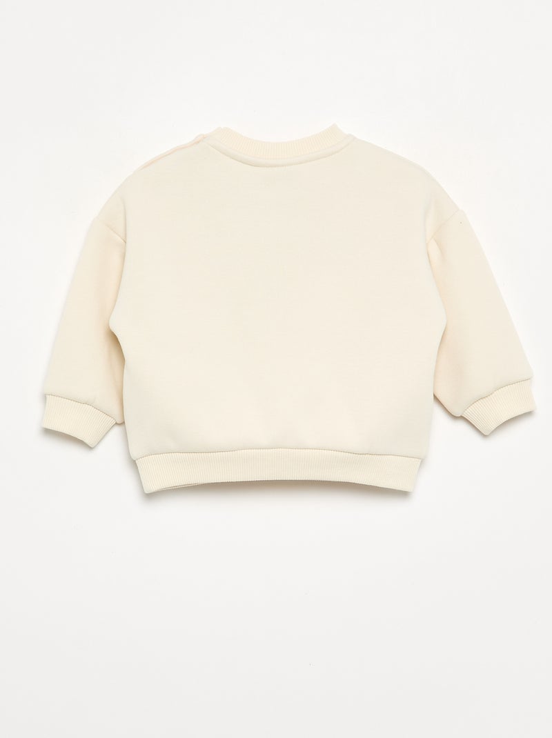 Sudadera 'Stitch' 'Disney' de cuello redondo Beige - Kiabi