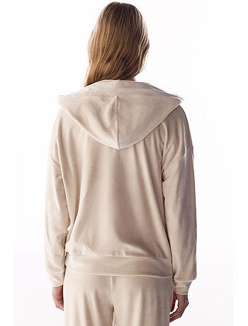 Sudadera suave de terciopelo con cuello en v y manga larga penti