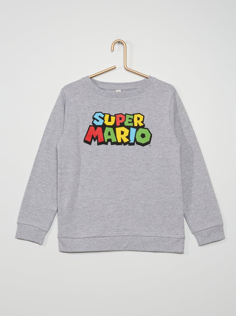 Sudadera 'Super Mario' gris chiné - Kiabi