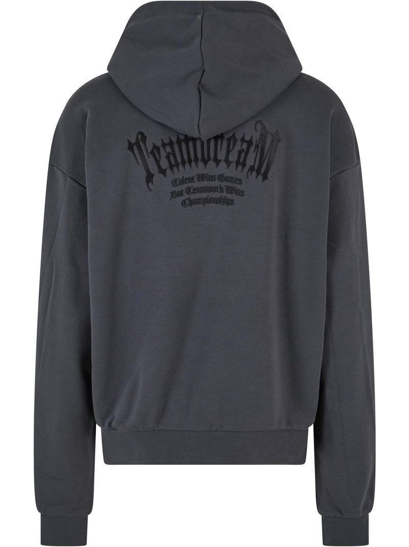 Sudadera teamdream de ultrapesada para hombre - mister tee Gris oscuro - Kiabi