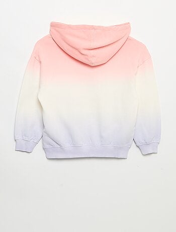 Sudadera tie-dye con capucha y de manga larga