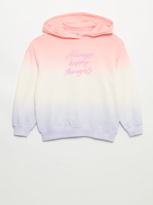 Sudadera tie-dye con capucha y de manga larga - Kiabi