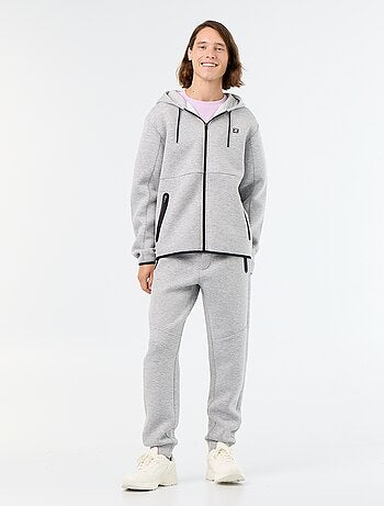 Sudadera tipo neopreno con capucha
