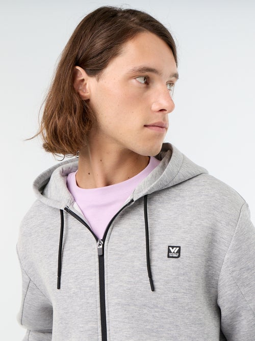 Sudadera tipo neopreno con capucha - Kiabi