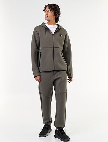 Sudadera tipo neopreno con capucha