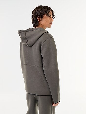 Sudadera tipo neopreno con capucha