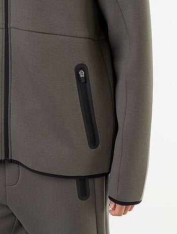 Sudadera tipo neopreno con capucha