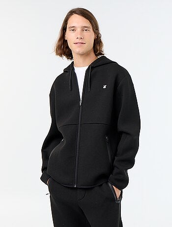 Sudadera tipo neopreno con capucha