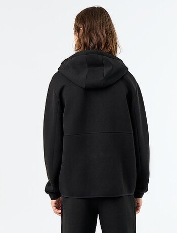 Sudadera tipo neopreno con capucha