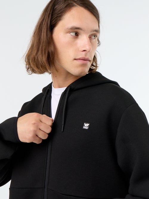 Sudadera tipo neopreno con capucha - Kiabi