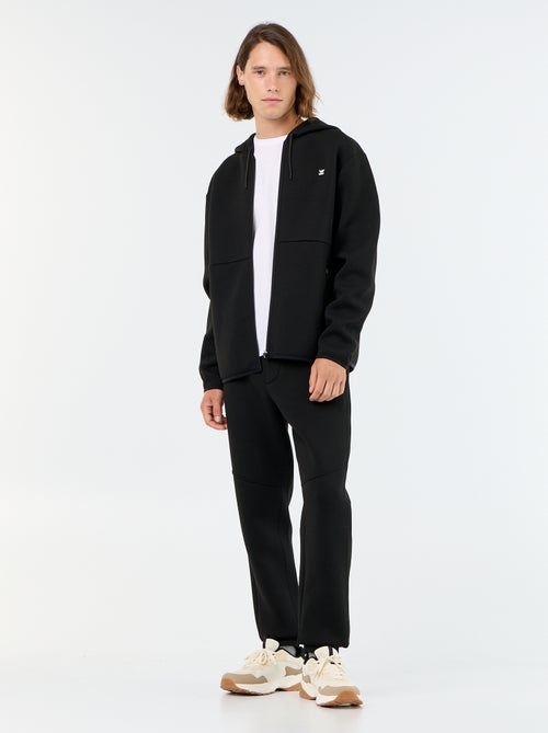Sudadera tipo neopreno con capucha - Kiabi
