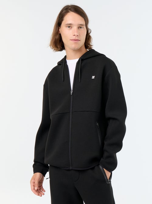 Sudadera tipo neopreno con capucha - Kiabi