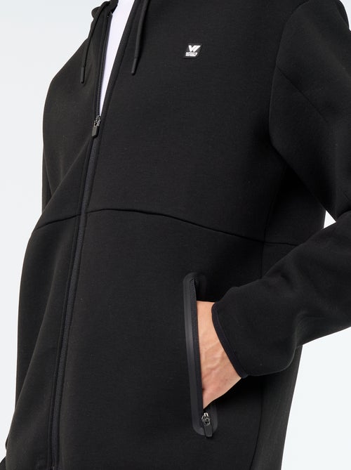 Sudadera tipo neopreno con capucha - Kiabi