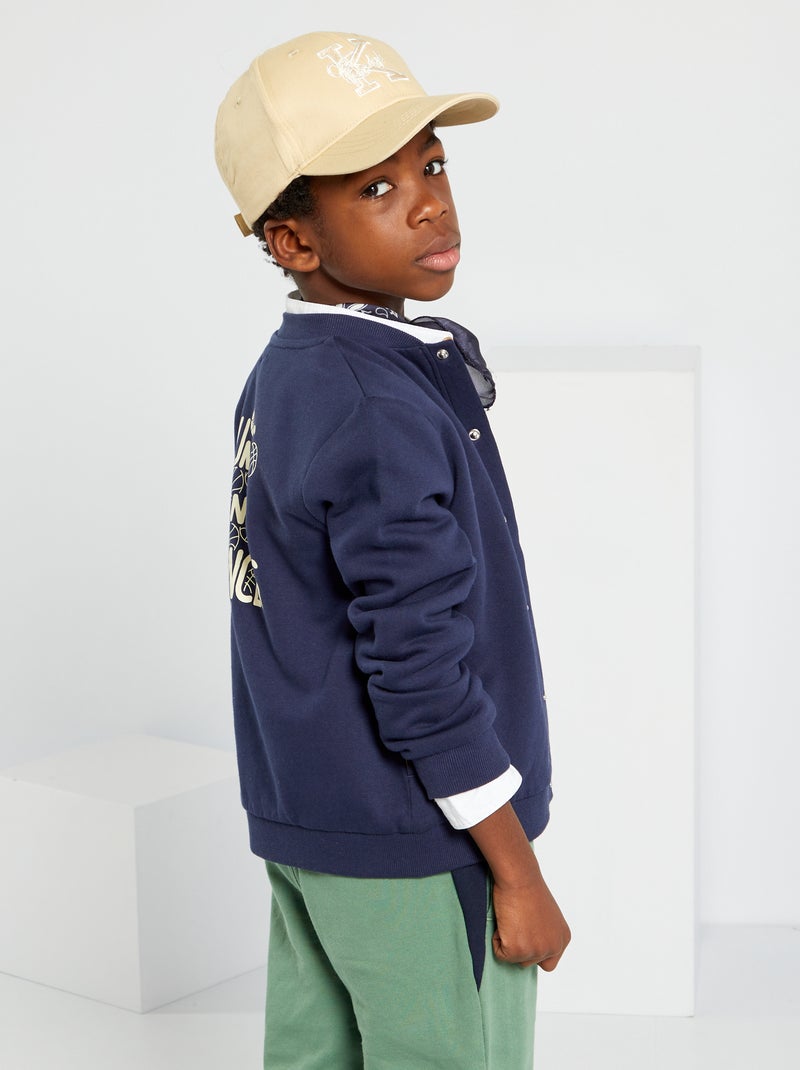 Sudadera tipo teddy AZUL - Kiabi