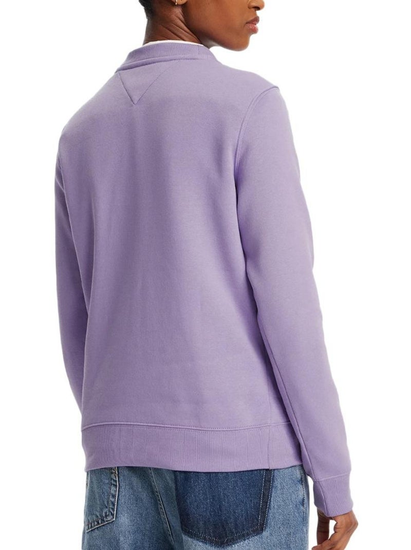 Sudadera Tommy Hilfiger Flag Crew para mujer Violeta - Kiabi