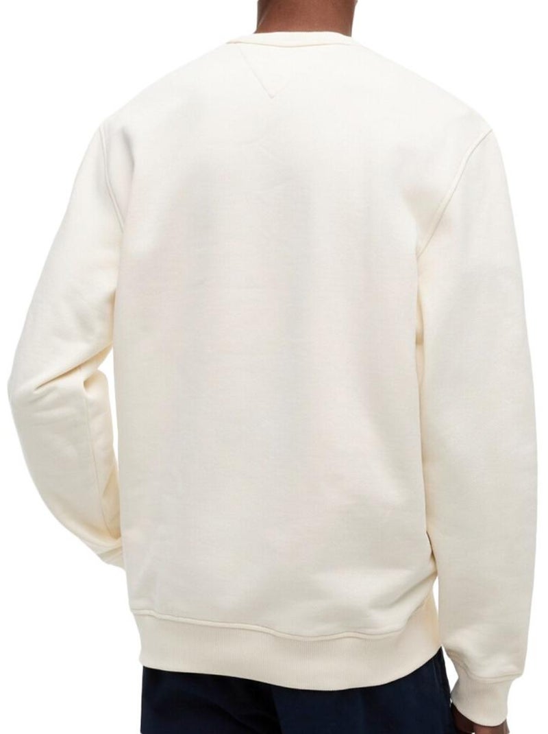 Sudadera tommy hilfiger para hombre con logo Beige - Kiabi