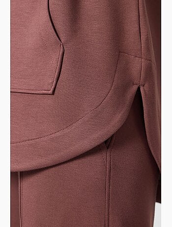 Sudadera túnica larga oversize con capucha y cremallera tommy