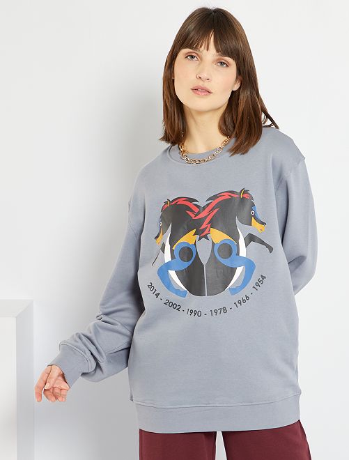 Sudadera unisex Año Nuevo chino - GRIS - Kiabi - 12.00€