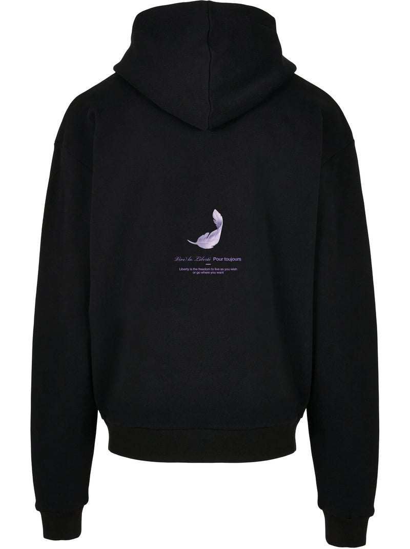 Sudadera upscale vive la liberte para hombre - mister tee Negro - Kiabi