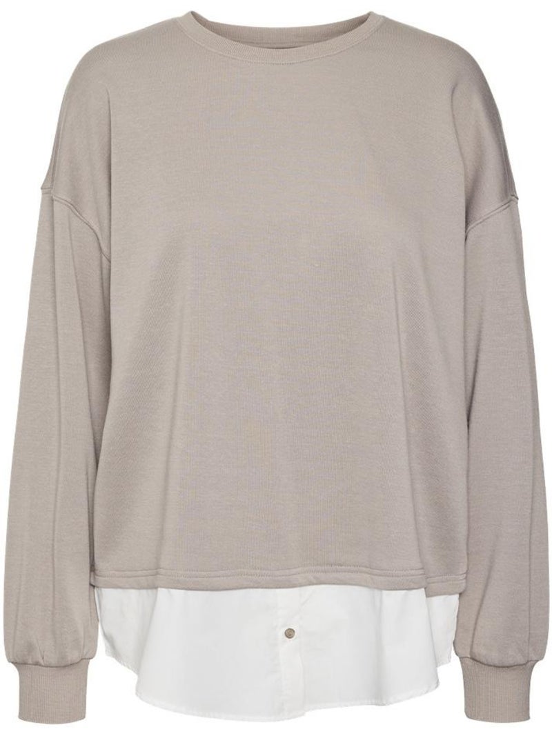 Sudadera Vero Moda para Mujer Beige - Kiabi