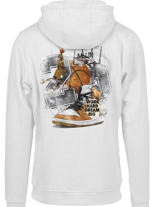 Sudadera vintage ballin diseño estampado en espalda para hombre - mister tee - Kiabi