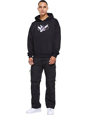 Sudadera vive la liberte diseño estampado en espalda de pesada para hombre - mister tee