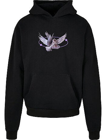 Sudadera vive la liberte diseño estampado en espalda de pesada para hombre - mister tee