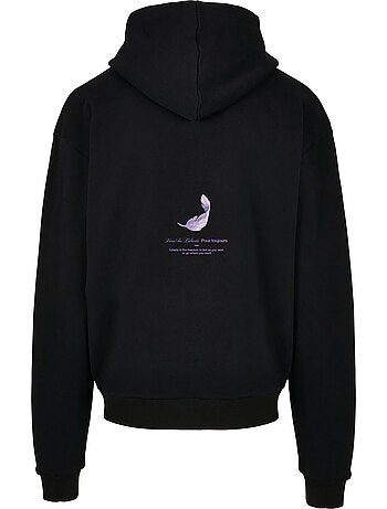 Sudadera vive la liberte diseño estampado en espalda de pesada para hombre - mister tee