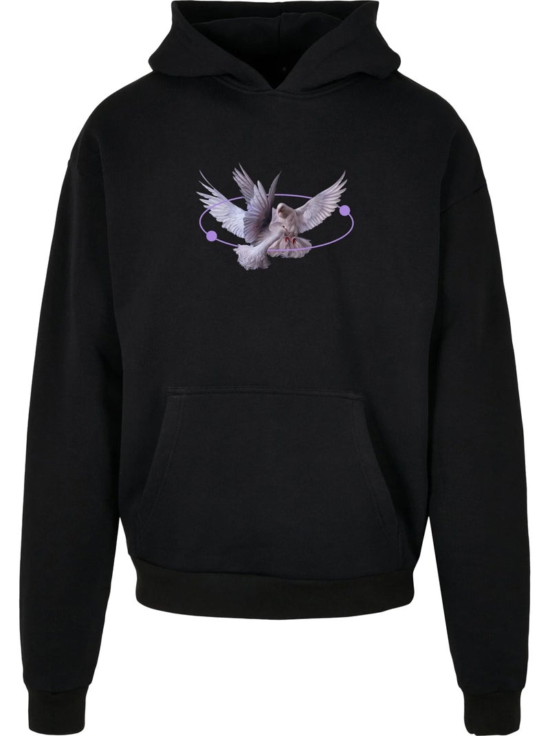 Sudadera vive la liberte diseño estampado en espalda de pesada para hombre - mister tee Negro - Kiabi