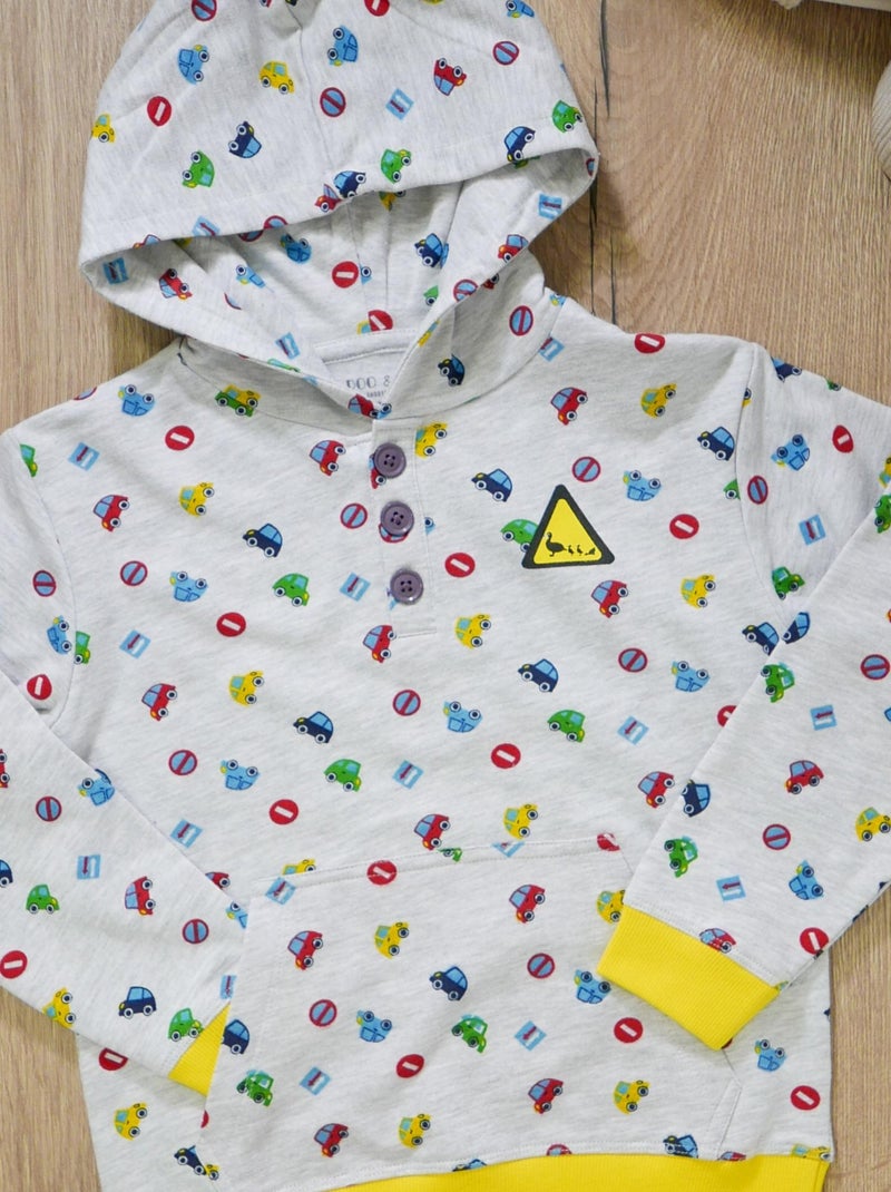 Sudadera 'VROUM VROUM' 'DOO&BO' Gris - Kiabi